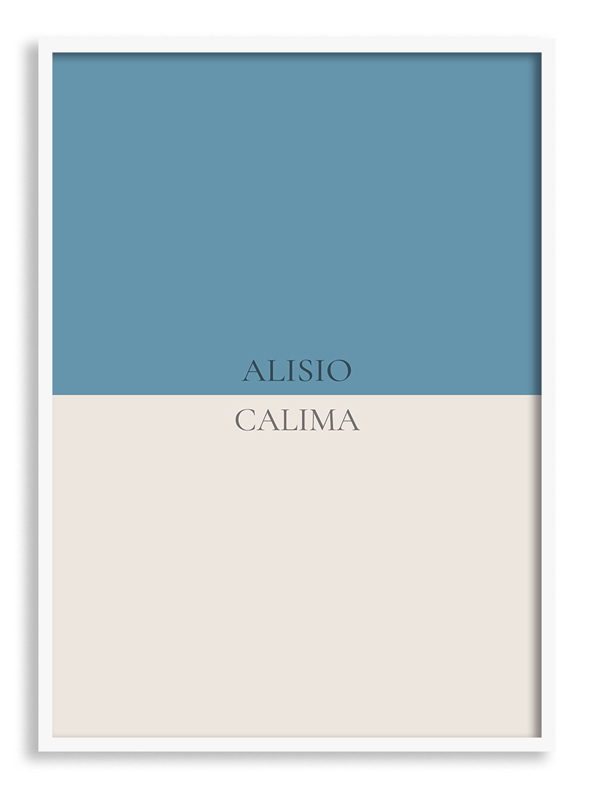 Lámina Alisio y Calima marco blanco