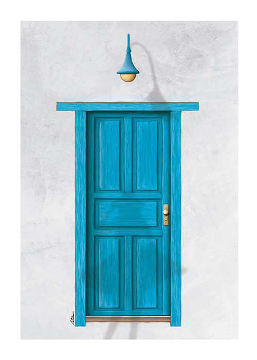 Lámina La Puerta Azul sin marco